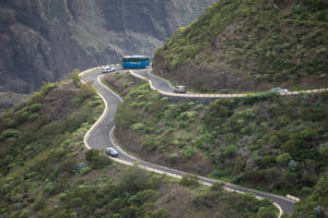 Mountain road to Masca in the Teno Mountains, Tenerife, Canary Islands, Spain Mountain road to Masca in the Teno Mountains, Tenerife, Canary Islands, Spain